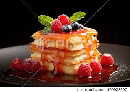 Frozen batter for pancakes are homemade preparation or trendy ice cube pancakes Frozen batter for pancakes are homemade preparation or trendy ice cube pancakes 109928207