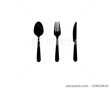 Spoon Fork And Knife Vector Icon Spoon Fork And Knife Vector Icon 109928636