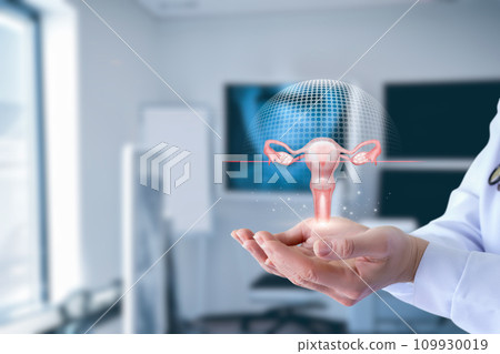 Concept of diagnosis and examination of the uterus. 109930019