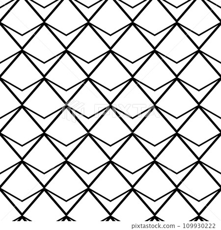 Abstract geometric black and white seamless pattern for web page, textures, card, poster, fabric, textile. Monochrome graphic repeating design. Modern minimalist stylish squared ornament 109930222