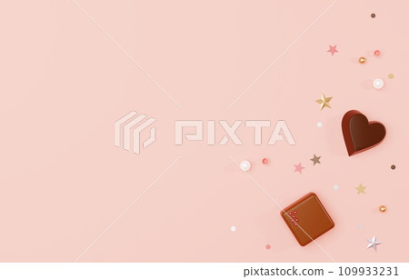 3D material_chocolate and glitter 109933231