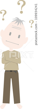 A simple and quiet old man who doesn't understand and can't understand. 109934241