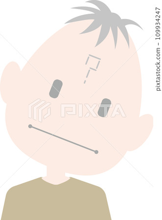 The simple and quiet old man doesn't understand or understand anything. Starting to blur 109934247