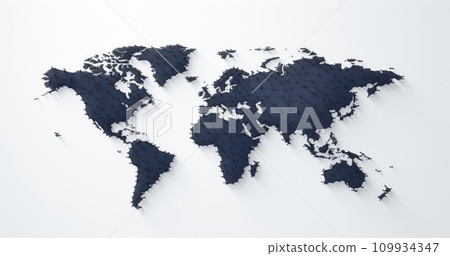 AI-generated content. the dot world map. Wall world map AI-generated content. the dot world map. Wall world map 109934347