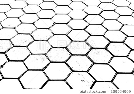 black and white hexagon silhouette texture background black and white hexagon silhouette texture background 109934909