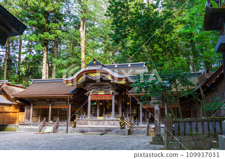 長野縣諏訪市、諏訪郡、諏訪大社、諏訪大社下社秋宮及境內風景 109937031