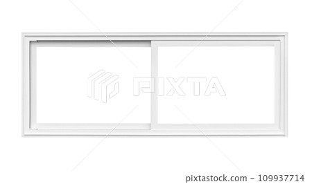 Real modern house window frame isolated on white background with clipping path Real modern house window frame isolated on white background with clipping path 109937714