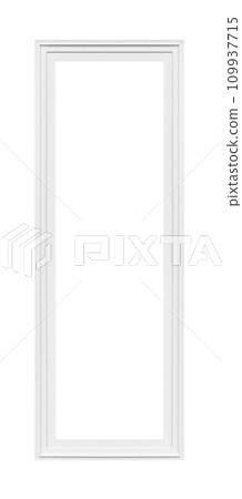 Real modern house window frame isolated on white background with clipping path Real modern house window frame isolated on white background with clipping path 109937715