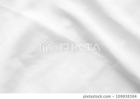 White fabric smooth texture surface background 109938384