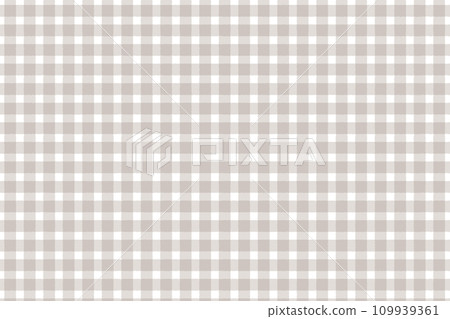 Cute beige gingham check 109939361