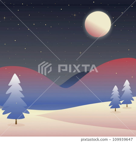 Christmas winter snowy illustration Christmas winter snowy illustration 109939647