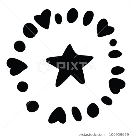 doodle star, hand drawn vector doodle star, hand drawn vector 109939659