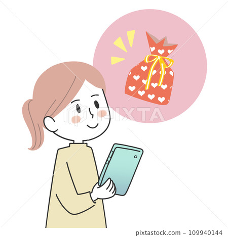 一位女士想在網路上送禮物 一位女士想在網路上送禮物 109940144