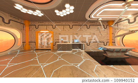 Conference room inside the spaceship 109940152