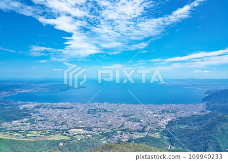 [鶴見山展望台的風景] 大分縣別府市南立石 109940233