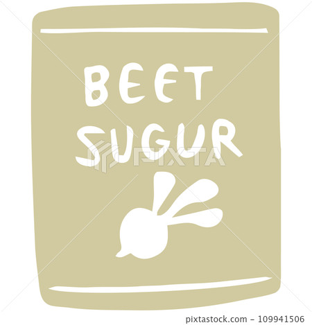 hand painted beet sugar 109941506