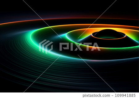 Abstract galaxy wallpaper,black hole,abstract neon light, Generative AI 109941885