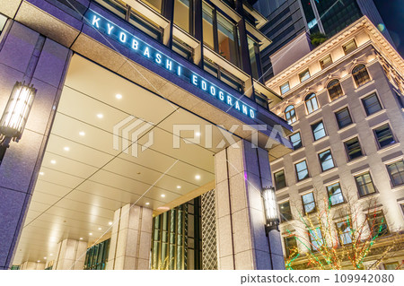 【東京都市風景】京橋週邊的都會夜景 109942080