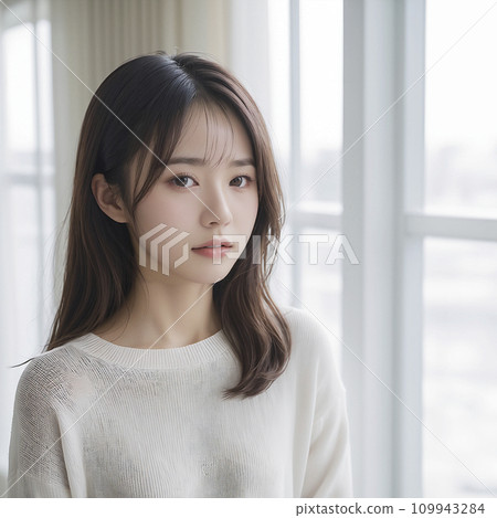 站在窗邊的日本女人（生成人工智慧） 109943284