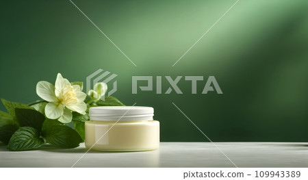 Cream bottle on podium,presentation concept Cream bottle on podium,presentation concept 109943389