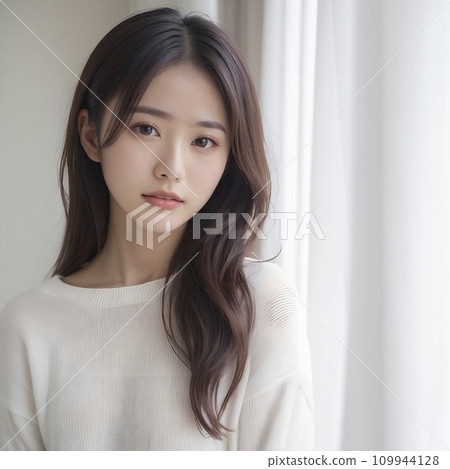 站在窗邊的日本女人（生成人工智慧） 109944128
