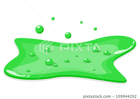 Green slime liquid vector isolated Green slime liquid vector isolated 109944202