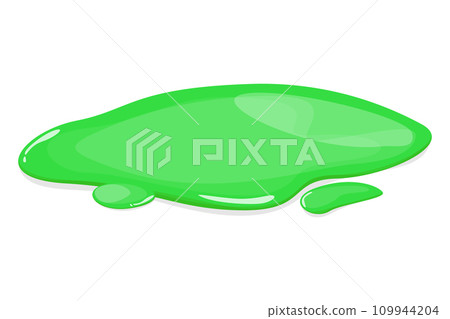 Green slime liquid vector isolated Green slime liquid vector isolated 109944204
