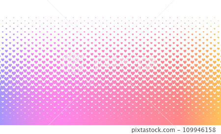Halftone background material made of hearts (gradient) Halftone background material made of hearts (gradient) 109946158