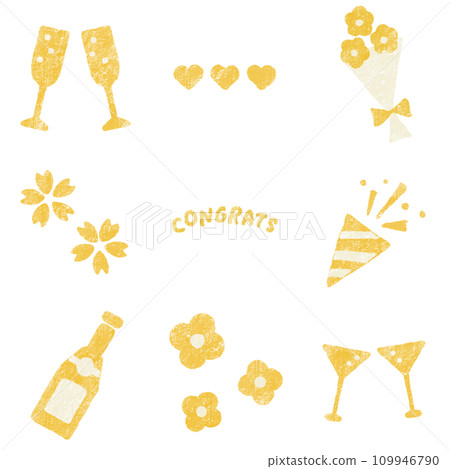 春季慶典季節酒插畫（黃色） 109946790