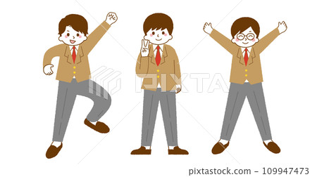 一名男學生微笑著擺姿勢。 109947473