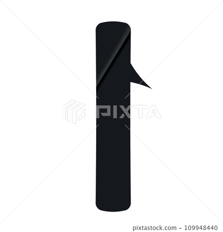 Text and speech in a black balloon for chat. Cloud icon, bubble doodle. Flat vector illustrations isolated in background. 109948440