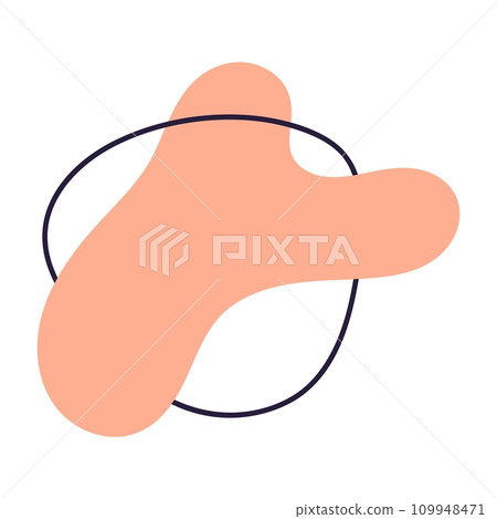 Organic abstract forms. Fluid and irregular elements in creative and simple amoeba. Amorphous Liquid Design. Isolated vector illustrations on white background. Organic abstract forms. Fluid and irregular elements in creative and simple amoeba. Amorphous Liquid Design. Isolated vector illustrations on white background. 109948471