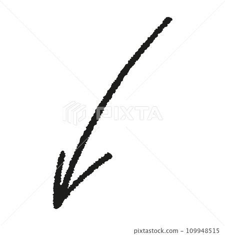 Doodle emphasis arrow icon. Design quirky twist zigzag line, spring coil, curve wave. Vector illustration Doodle emphasis arrow icon. Design quirky twist zigzag line, spring coil, curve wave. Vector illustration 109948515