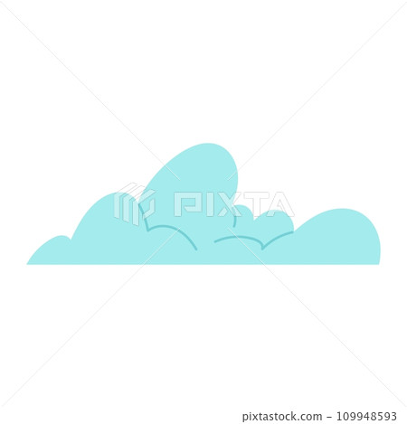 Steam cloud puffs of different shapes and sizes. Isolated abstract vapor silhouette flow, smoky elements of gas explosions, dust or vapor. Comic clouds, steaming smoke flows, steam explosion cloud. 109948593