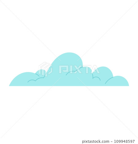 Steam cloud puffs of different shapes and sizes. Isolated abstract vapor silhouette flow, smoky elements of gas explosions, dust or vapor. Comic clouds, steaming smoke flows, steam explosion cloud. 109948597