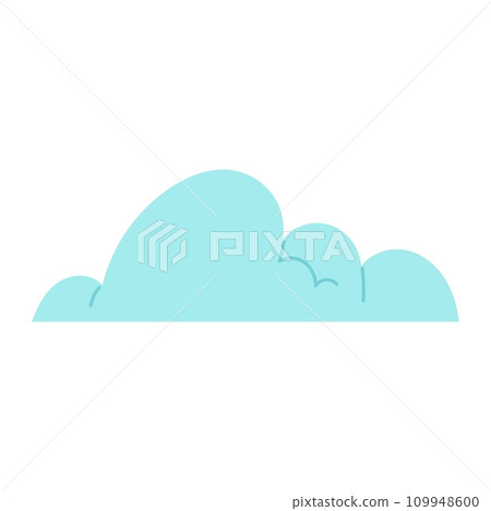Steam cloud puffs of different shapes and sizes. Isolated abstract vapor silhouette flow, smoky elements of gas explosions, dust or vapor. Comic clouds, steaming smoke flows, steam explosion cloud. 109948600