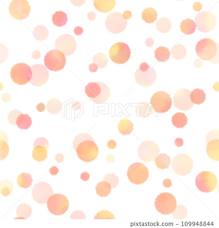 [無縫] 蓬鬆圓點圖案 109948844