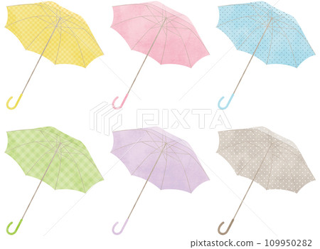 Colorful umbrella 109950282