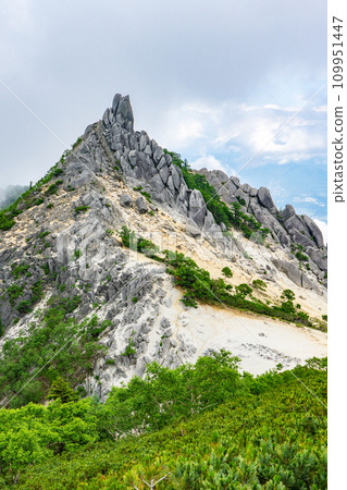 Mt. Jizogatake Obelisk in the Southern Alps of Yamanashi Prefecture 109951447