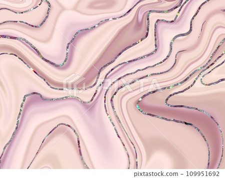 Pink liquid marble canvas painting background with gold glitter splatter. Gemstone. Pink liquid marble canvas painting background with gold glitter splatter. Gemstone. 109951692