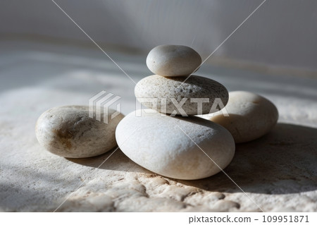 Zen stones with customizable space for text. Copy space Zen stones with customizable space for text. Copy space 109951871