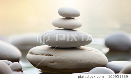 Zen stones with customizable space for text. Copy space. Zen stones with customizable space for text. Copy space. 109951889