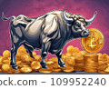 Bitcoin Bull Market Illustration 109952240
