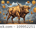 Bitcoin Bull Market Illustration 109952251