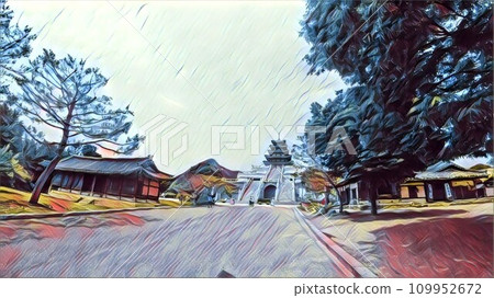Colorful scenery illustration 109952672