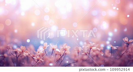 抽象繪畫與模糊的光/粉紅色的花朵生成人工智慧 抽象繪畫與模糊的光/粉紅色的花朵生成人工智慧 109952914