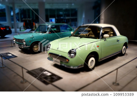 Miniature diorama-style photo: Figaro at Nissan Headquarters Scholm Miniature diorama-style photo: Figaro at Nissan Headquarters Scholm 109953389