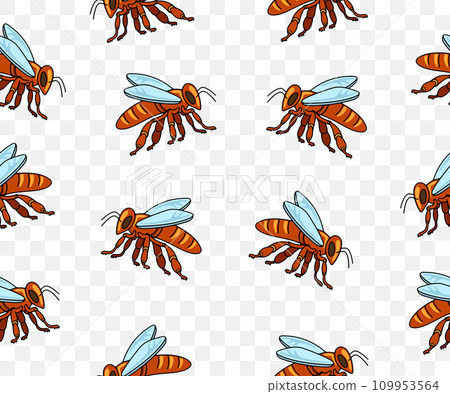 Bee, insect, animal, apiary and beekeeping, seamless vector background and pattern. Honey bee, bee-garden and apiculture, vector design and illustration Bee, insect, animal, apiary and beekeeping, seamless vector background and pattern. Honey bee, bee-garden and apiculture, vector design and illustration 109953564