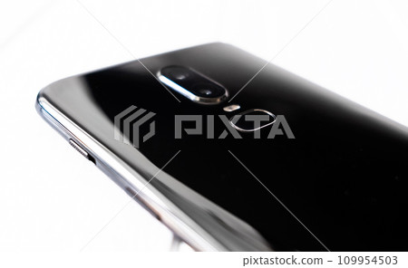 Black modern smartphone Black modern smartphone 109954503