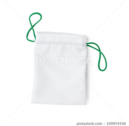 white small bag with black string 109954506